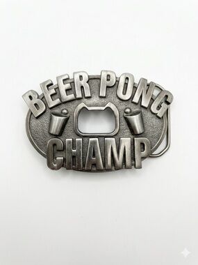 Kalan Beer Pong Champ Belt Buckle — Bottle Opener Novelty Gag Gift